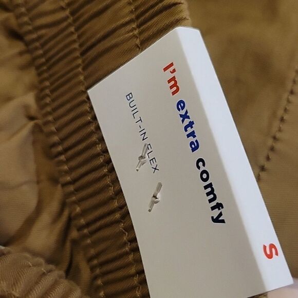 Old Navy Built in Flex Pull On Chino Jogger Shorts 7" Inseam Brown Mens SMALL - Picture 4 of 5